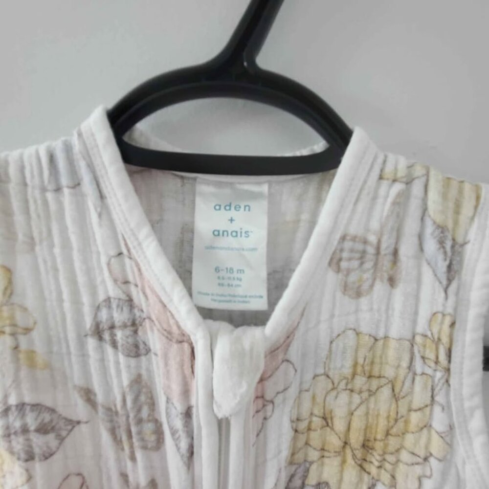Aden + Anais Essentials Baby Swaddle Zipper Pod Sack 6/18 months